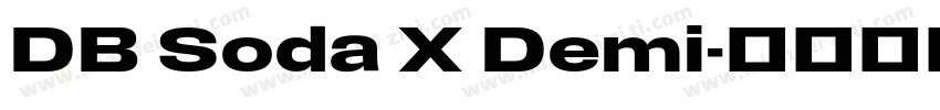 DB Soda X Demi字体转换